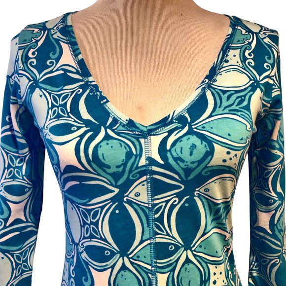 Lilly Pulitzer Womens Size XS Blue Juliet What A Racquet Fish Print Dress Flaw - Picture 4 of 10